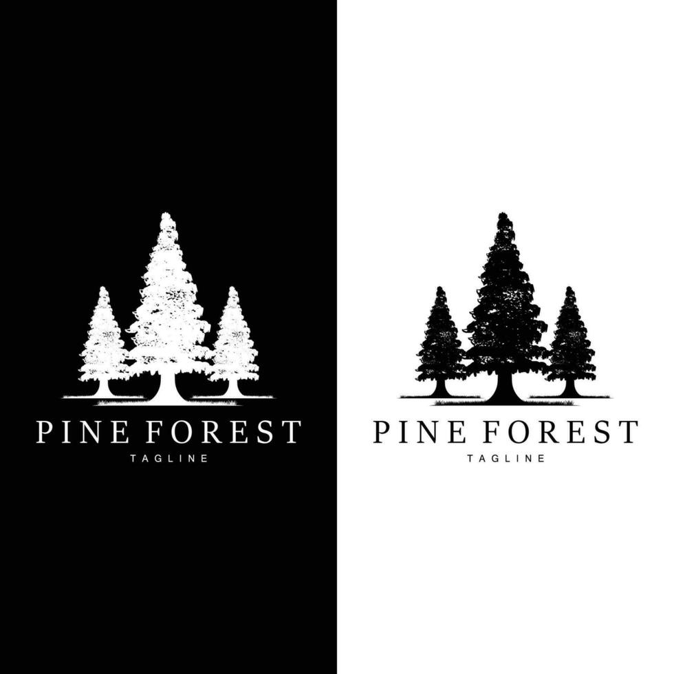 floresta logotipo, selva aventura simples Projeto vetor, ilustração modelo vetor