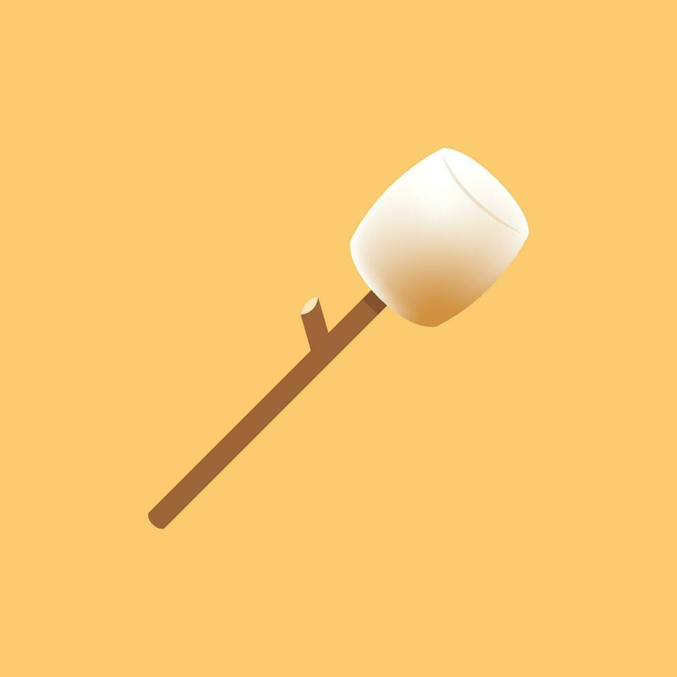 personagem de marshmallow. vetor de marshmallow. papel de parede. espaço livre para texto.