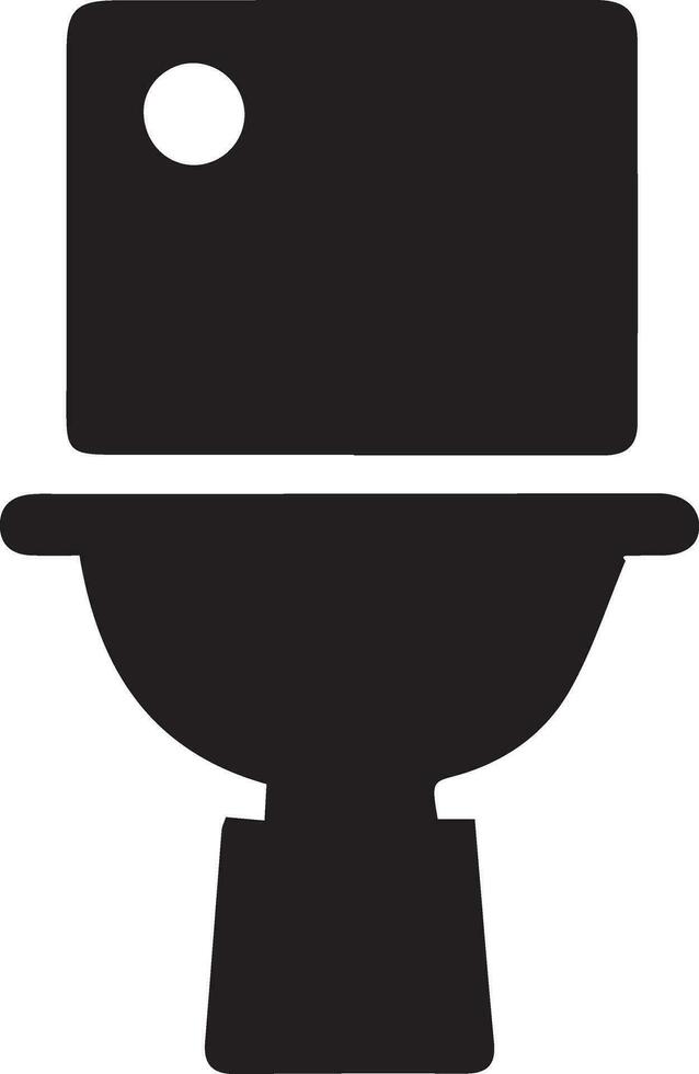 moderno banheiro ícone vetor silhueta ilustração, banheiro silhueta, banheiro plano vetor