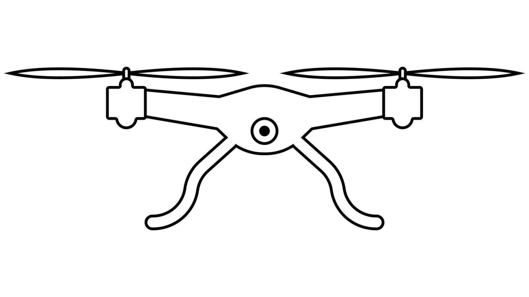 zangão vôo helicóptero Câmera, controlada quadcopter para reconhecimento a partir de acima vetor