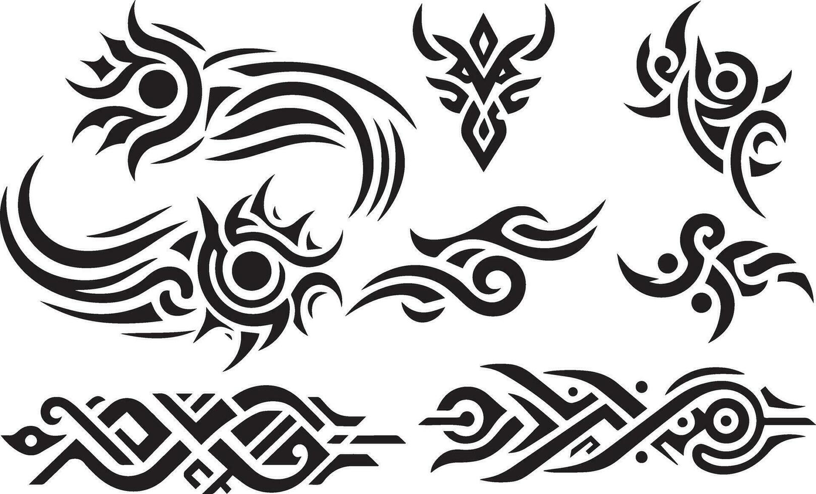 tribal tatuagem Projeto vetor arte ilustração 21