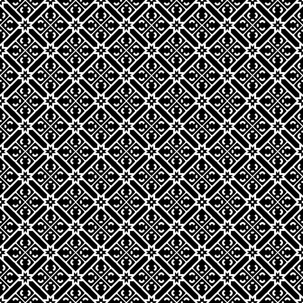 padrão abstrato sem emenda preto e branco. fundo e pano de fundo. design ornamental em tons de cinza. vetor