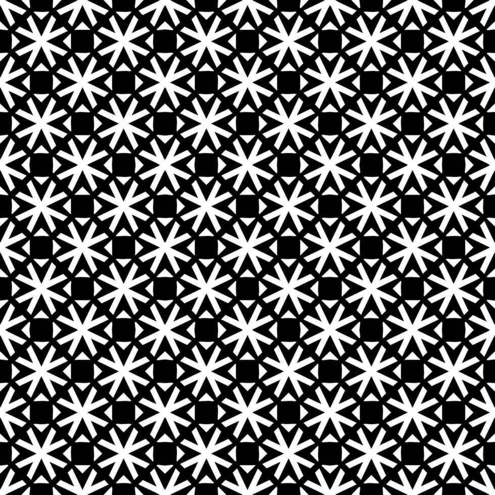 padrão abstrato sem emenda preto e branco. fundo e pano de fundo. design ornamental em tons de cinza. vetor