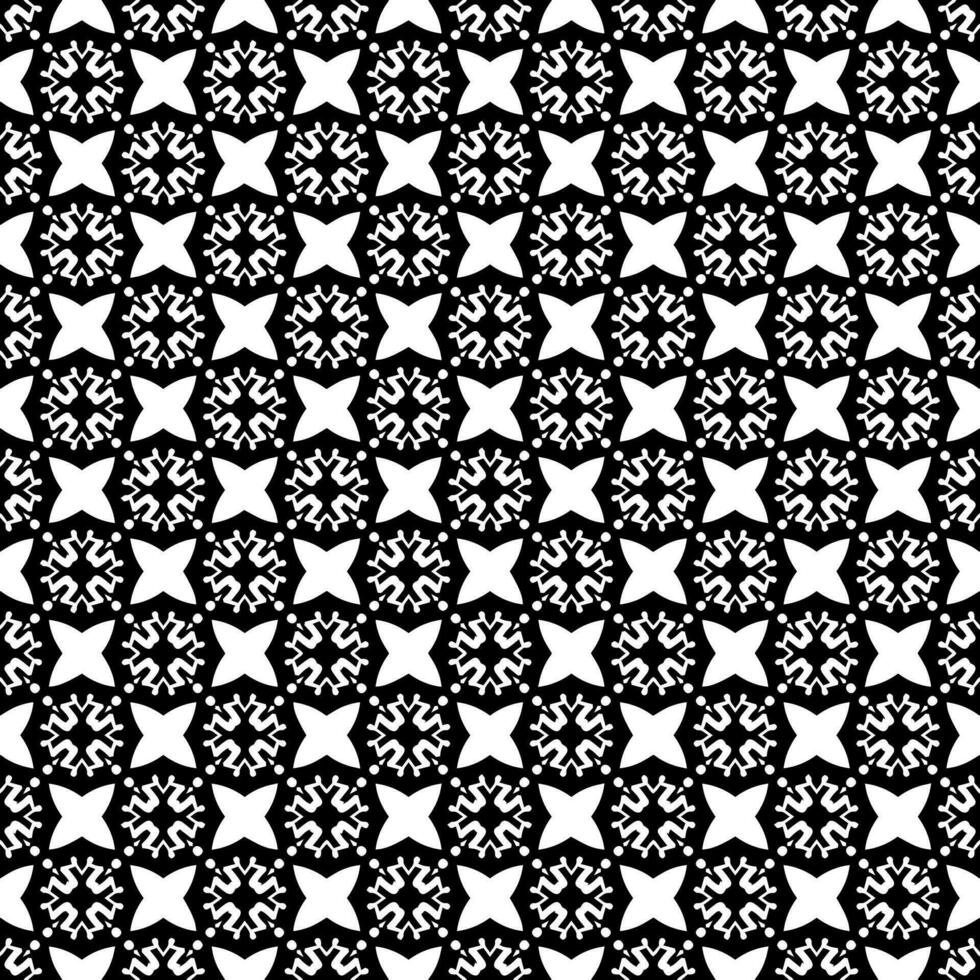 padrão abstrato sem emenda preto e branco. fundo e pano de fundo. design ornamental em tons de cinza. vetor