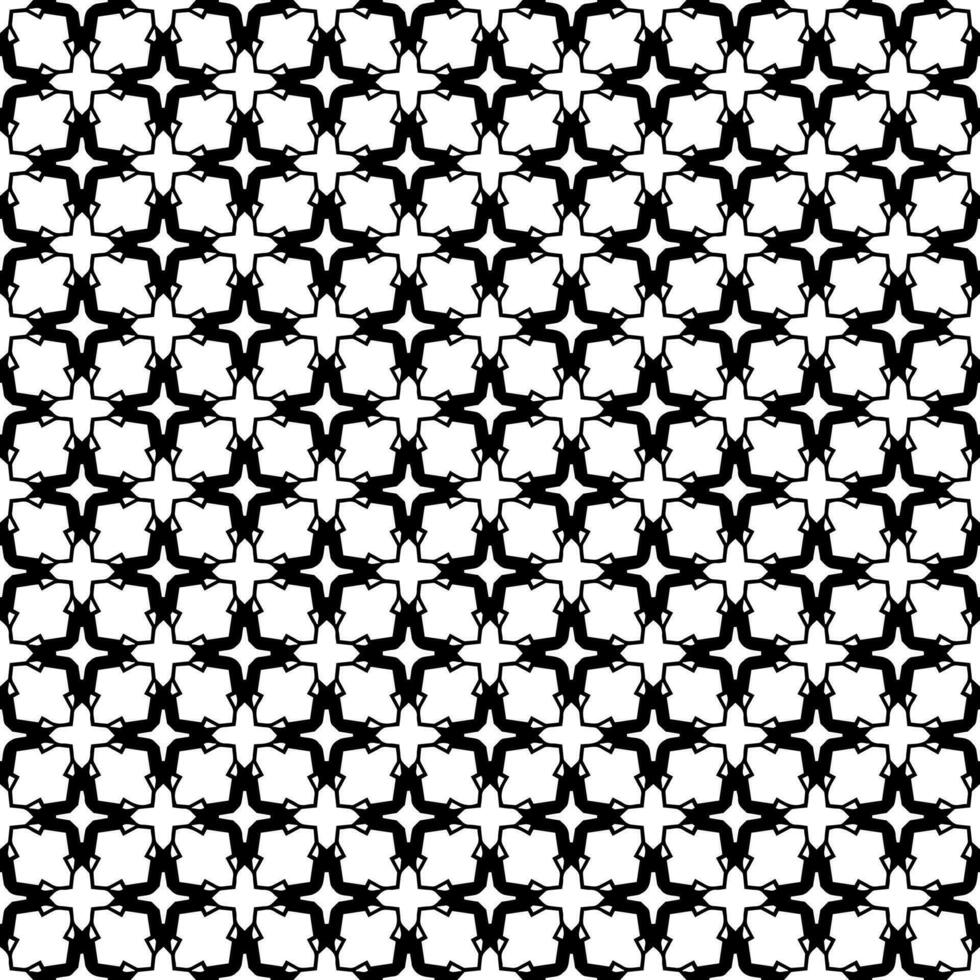 padrão abstrato sem emenda preto e branco. fundo e pano de fundo. design ornamental em tons de cinza. vetor