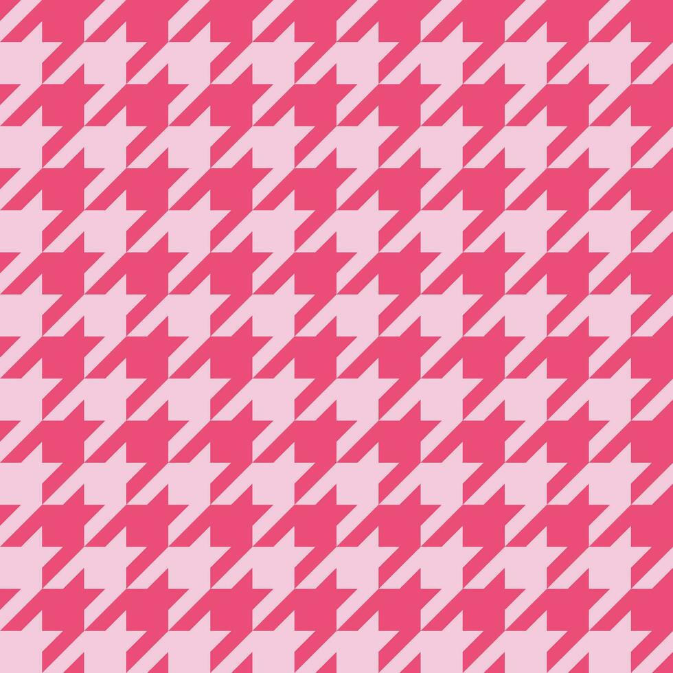 desatado Rosa houndstooth padronizar vetor