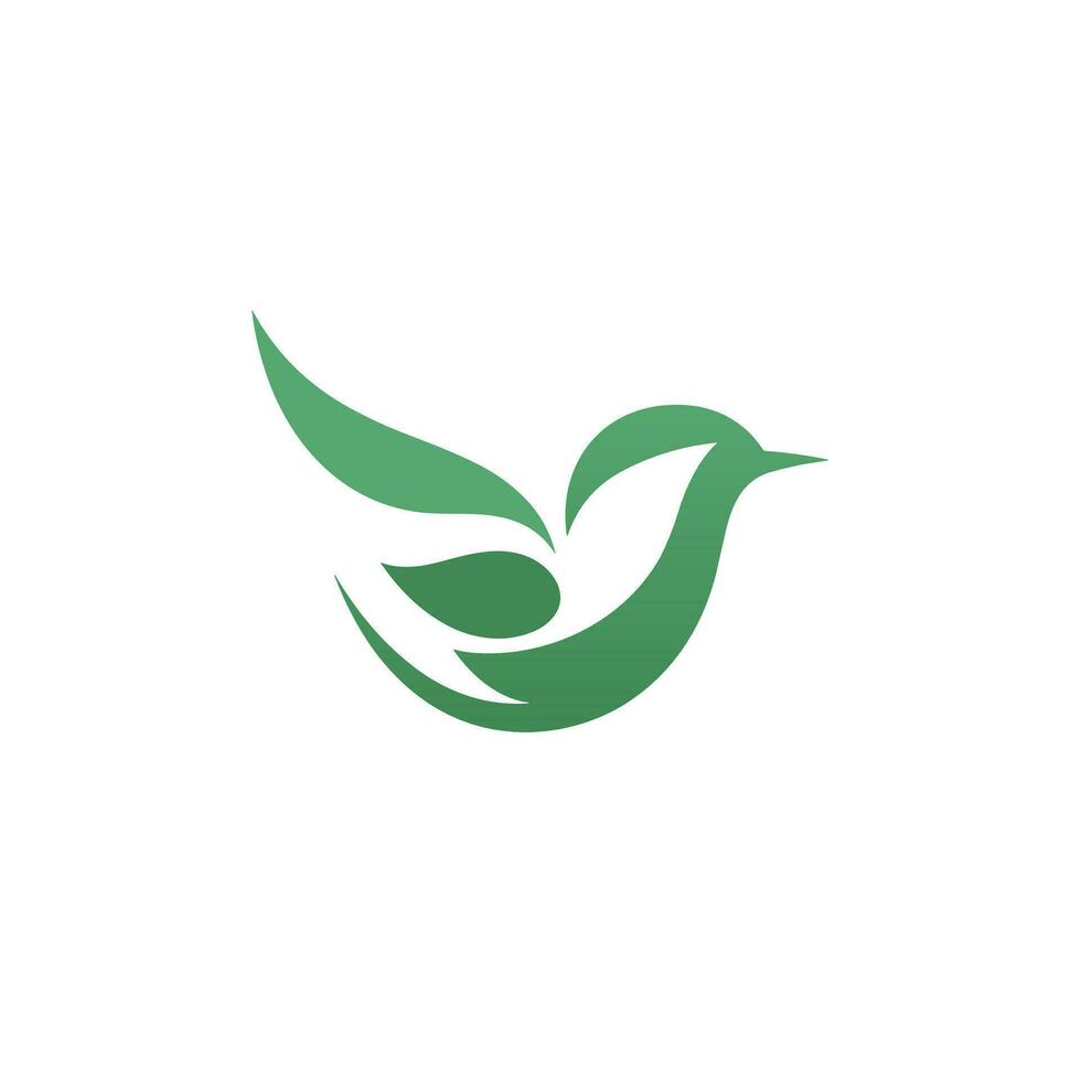 energia companhia preenchidas gradiente logotipo. verde pássaro simples ícone. sustentabilidade o negócio valor. Projeto elemento. criada com artificial inteligência. ai arte para corporativo marca, marketing campanha vetor
