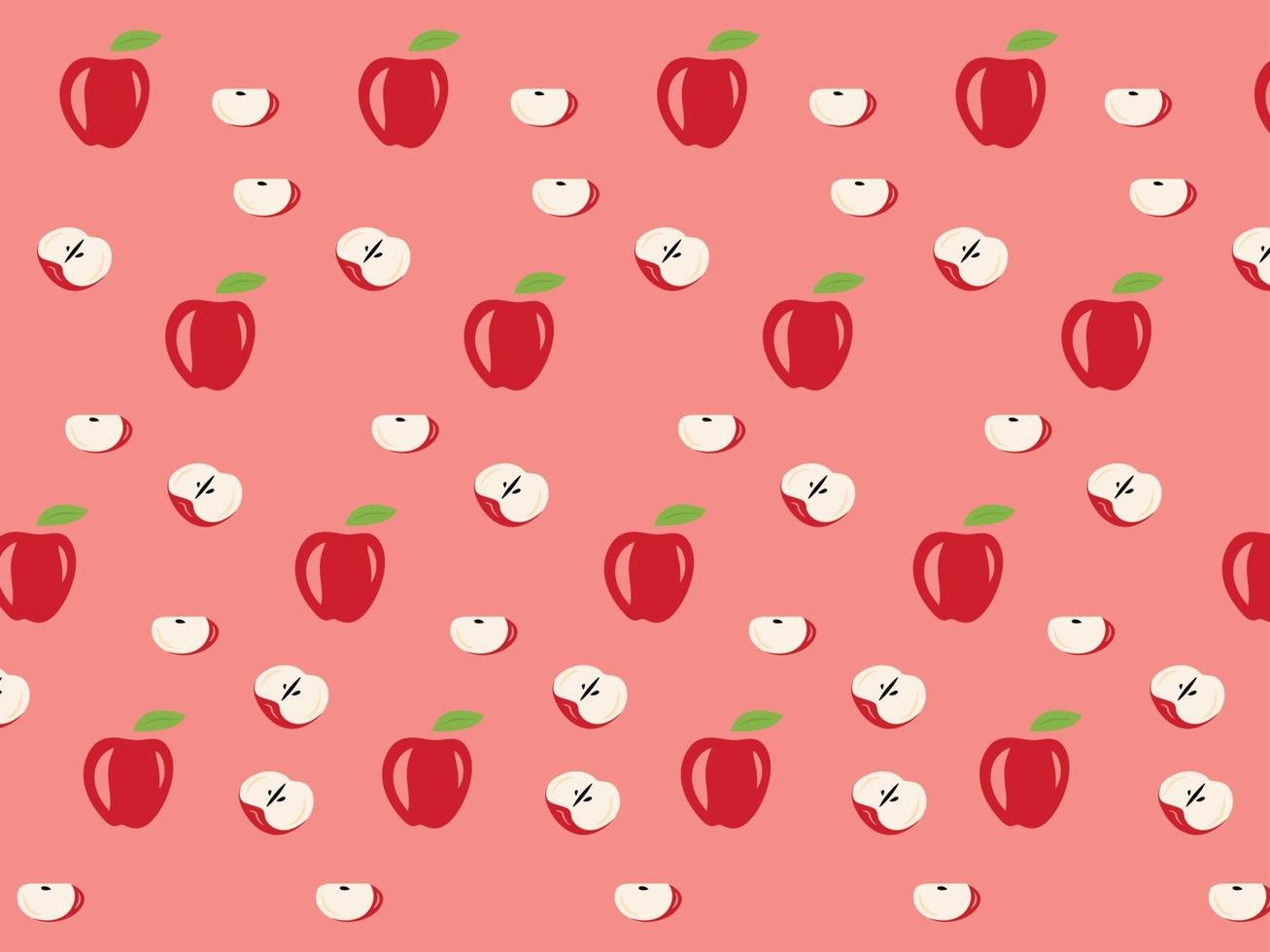 maçã padrão, maçã, design de maçã, design simples de maçã vetor