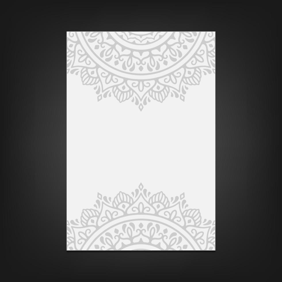 fundo de mandala ornamental de luxo vetor