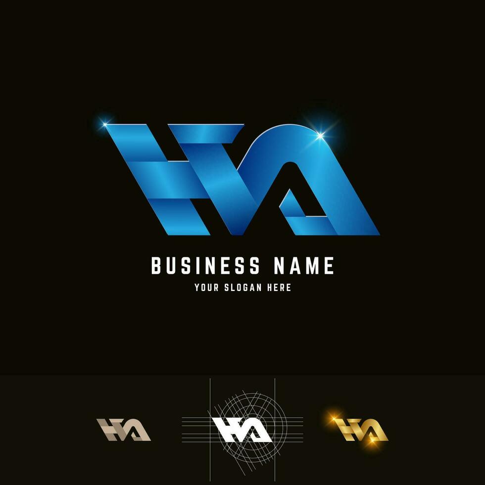 carta hn ou ha monograma logotipo com rede método Projeto vetor