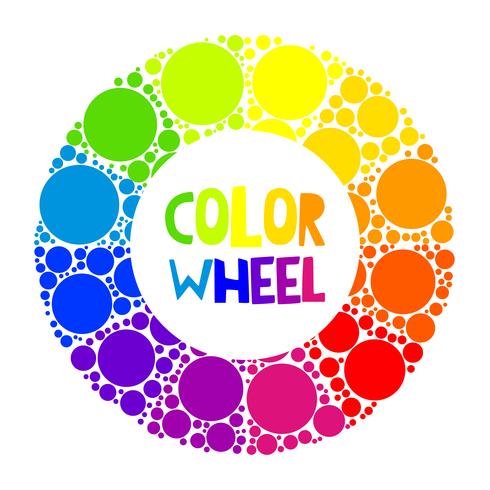 Roda de cores ou círculo de cores vetor