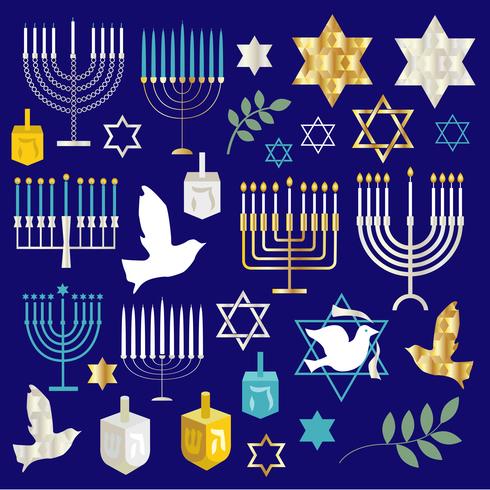 Clipart de Hanukkah vetor