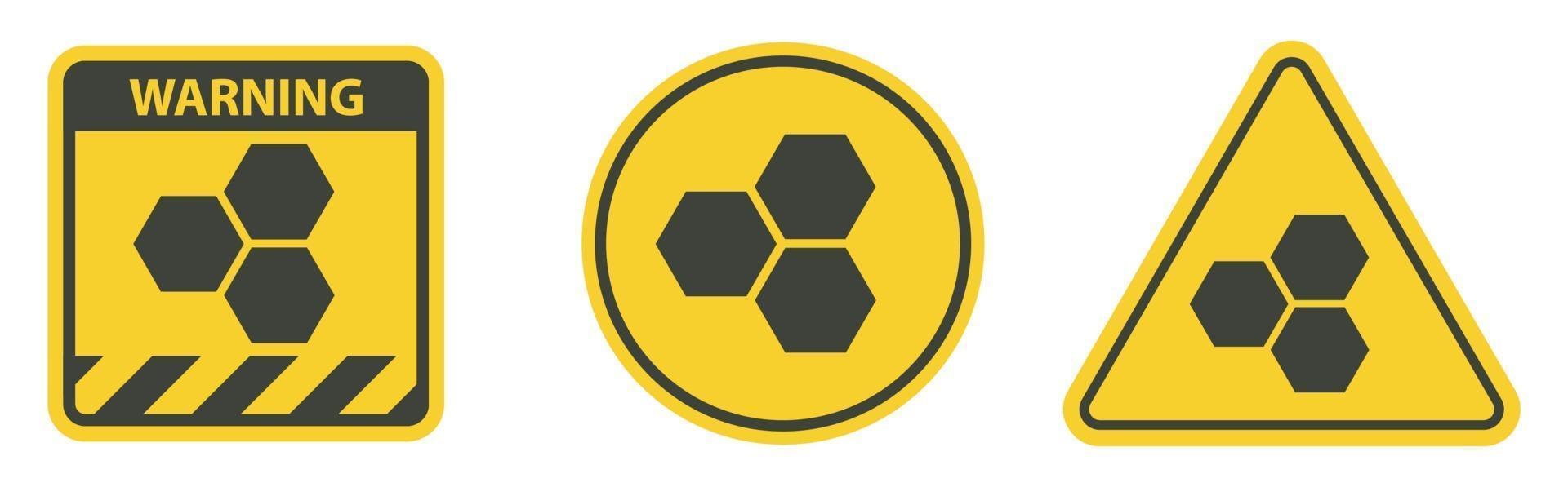 Símbolo do ícone de favo de mel isolado no fundo branco, ilustração vetorial vetor