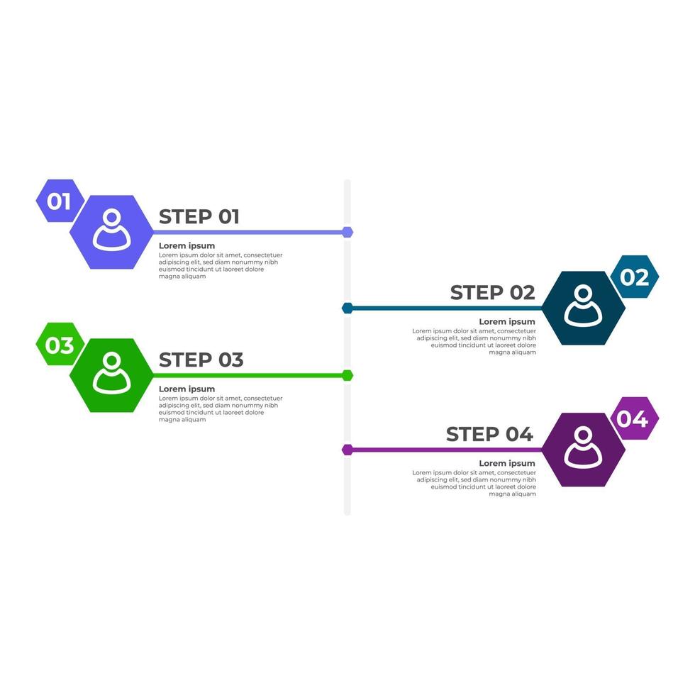 modelo de design moderno plano infográfico vetor