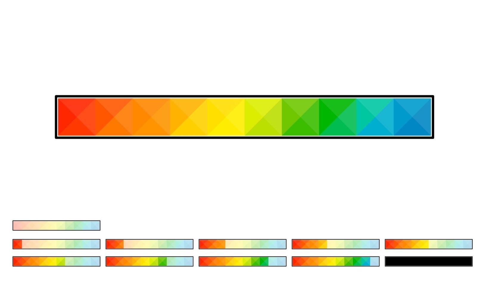 conjunto de ícones de carregamento colorido vetor