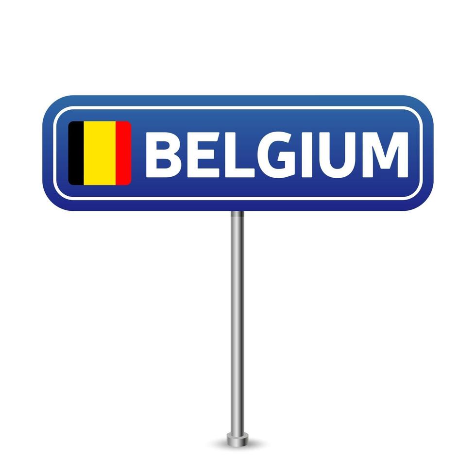 sinal de trânsito da Bélgica. vetor