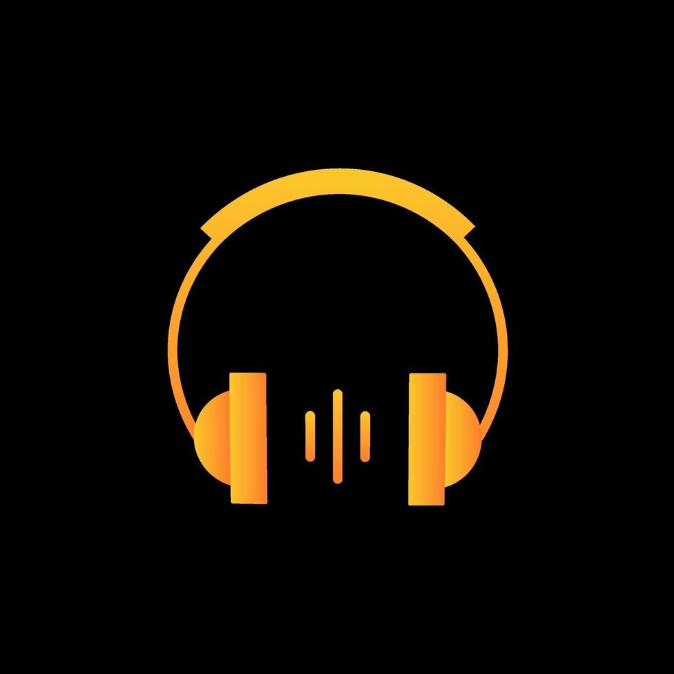 ícone simples de fone de ouvido vetor
