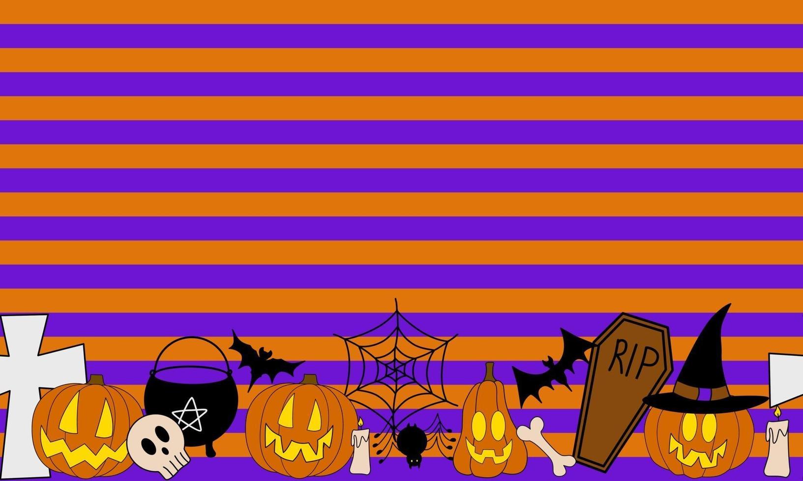 quadro de vetor de halloween para banners e promoção