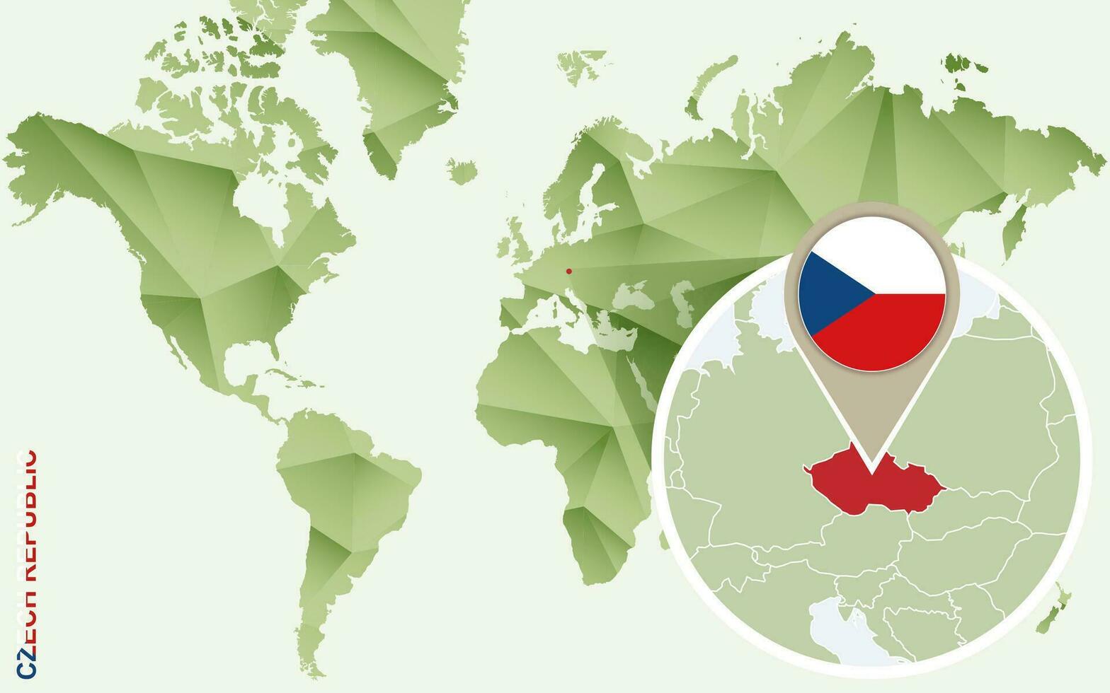 infográfico para tcheco república, detalhado mapa do tcheco república com bandeira. vetor