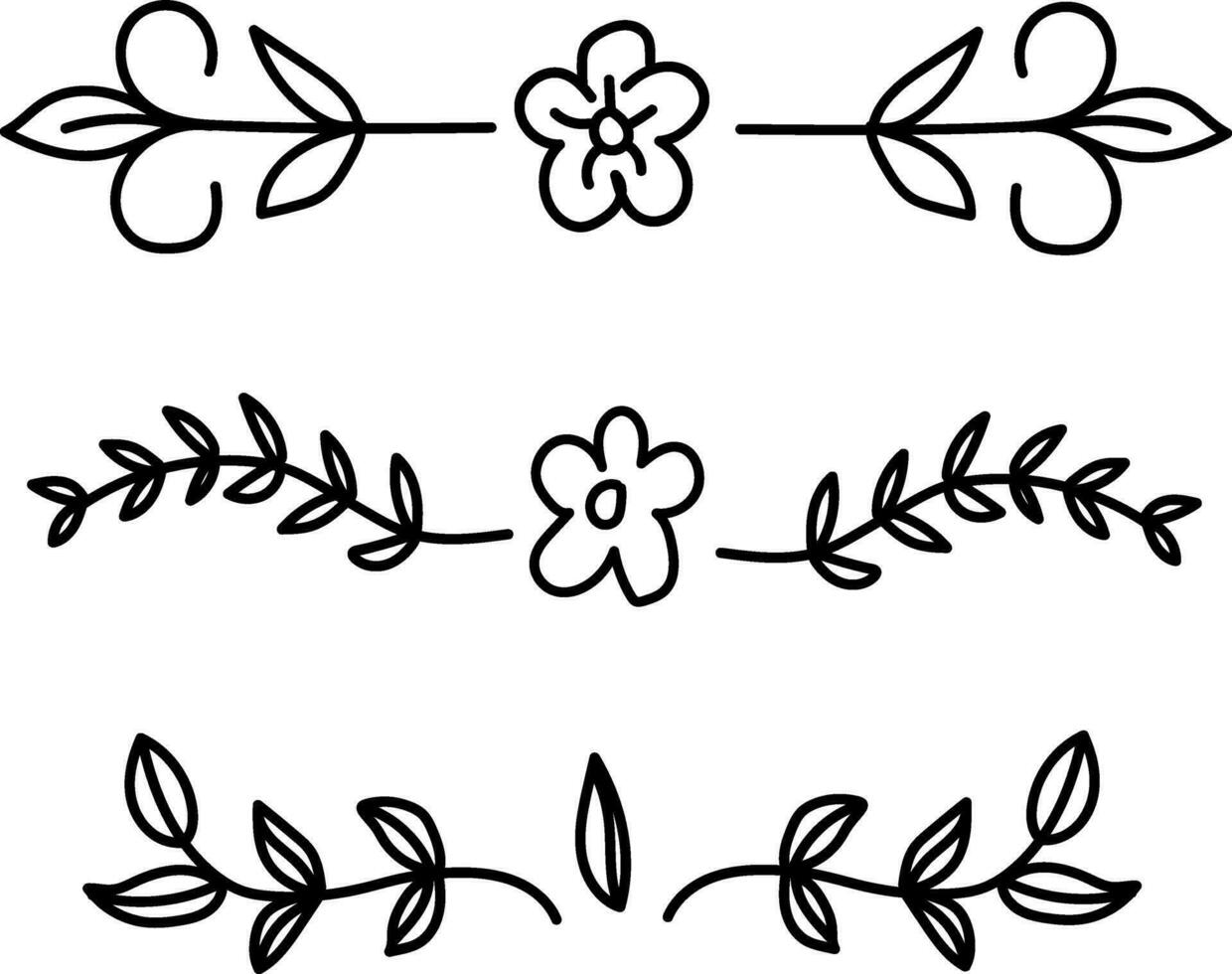 mão desenhado enfeite divisor coleção, mão desenhado clipart, fronteiras clipart Projeto elemento, rabisco divisores, mão desenhado linha fronteiras, folha projeto, vintage enfeites, decoração elemento vetor