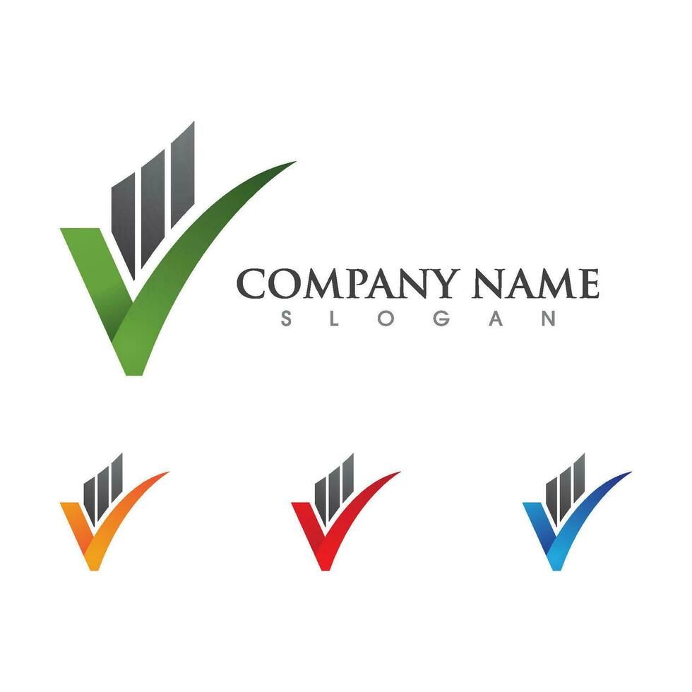 modelo de logotipo de finanças empresariais vetor