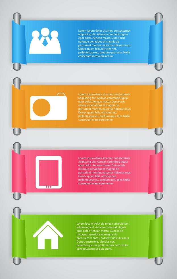 infográfico modelo ilustração vetorial de negócios vetor