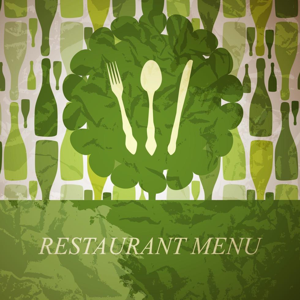 o conceito de menu do restaurante. vetor