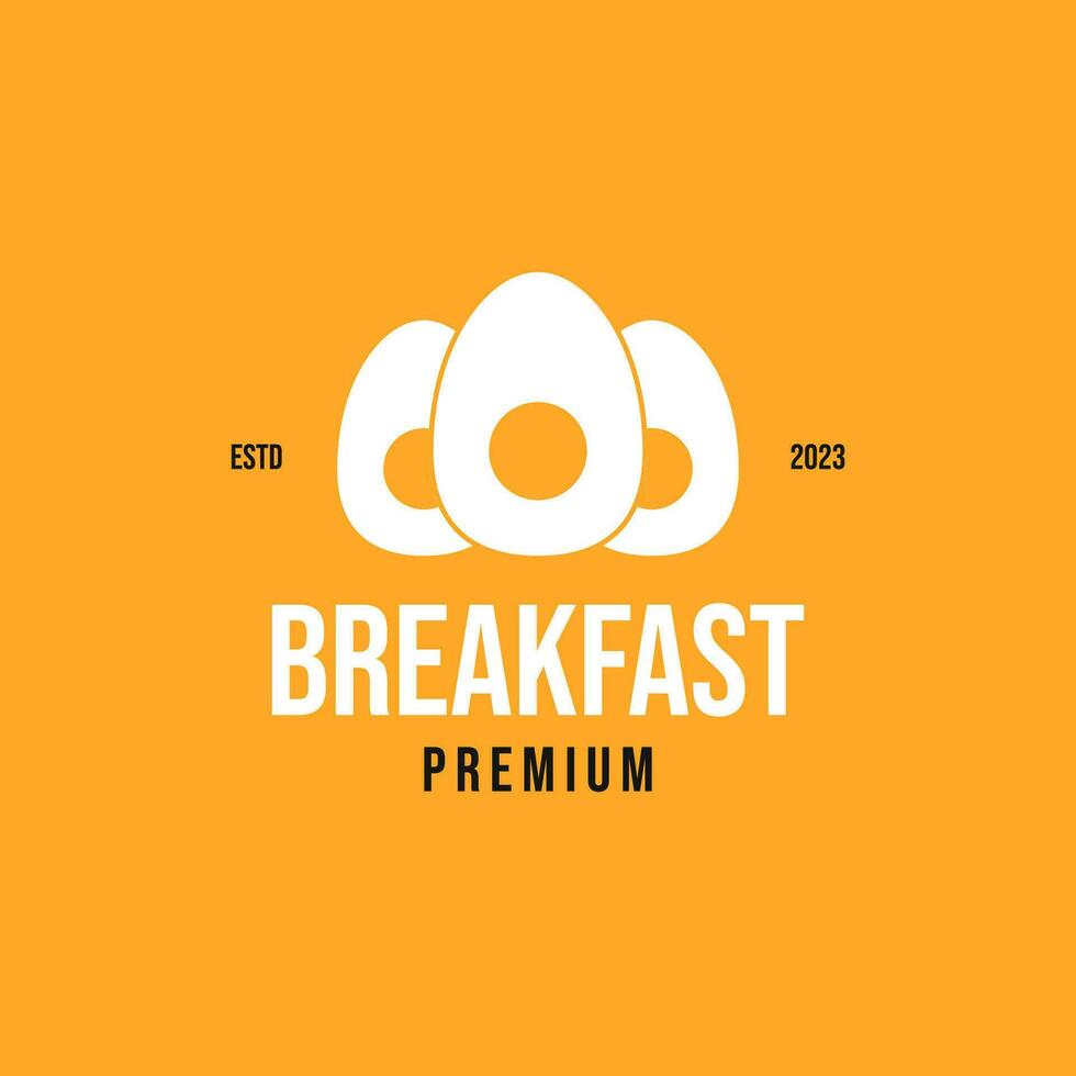 ovo café da manhã cozinhando logotipo Projeto conceito vetor ilustração símbolo ícone
