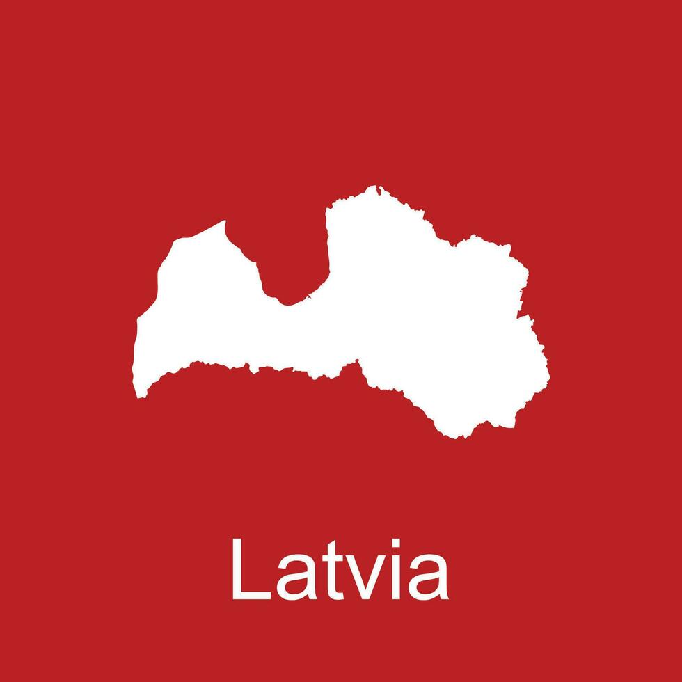Letônia mapa ícone vetor