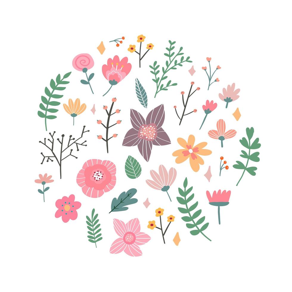 lindo cartão com aquarela bouquet floral vetor