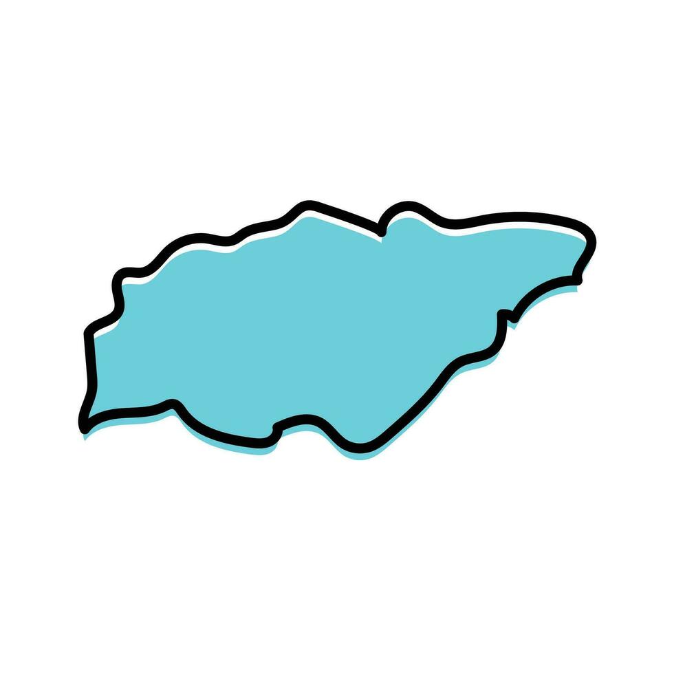 treinta y tres Estado mapa vetor do Uruguai país