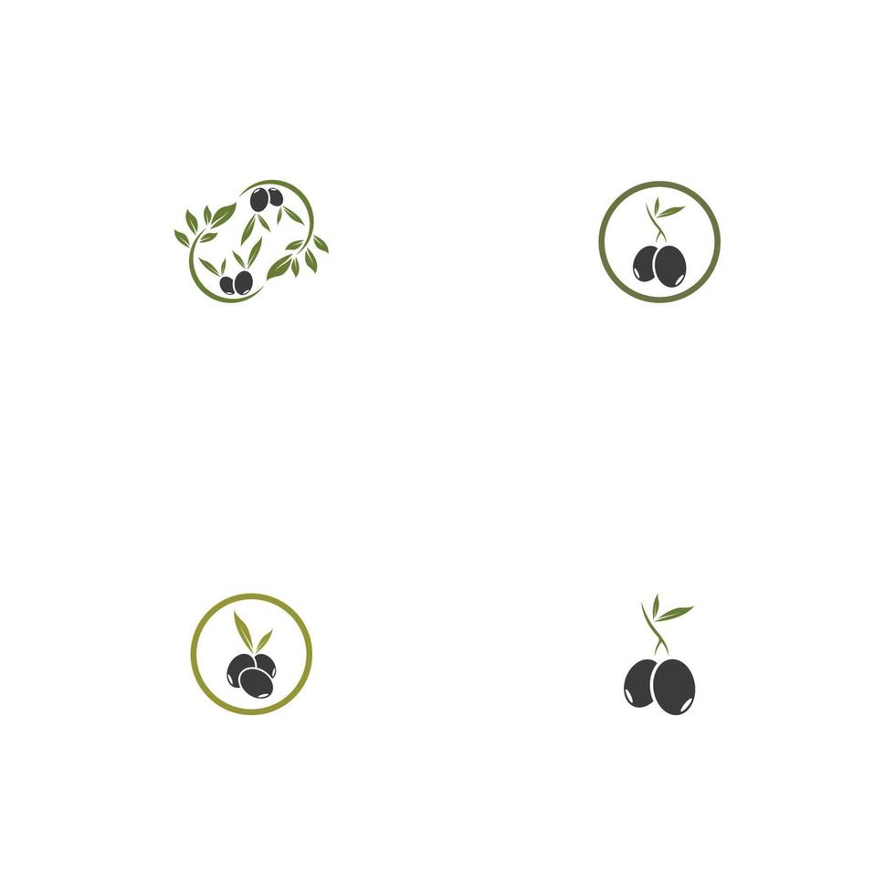 ilustração vetorial de ícone de oliva vetor