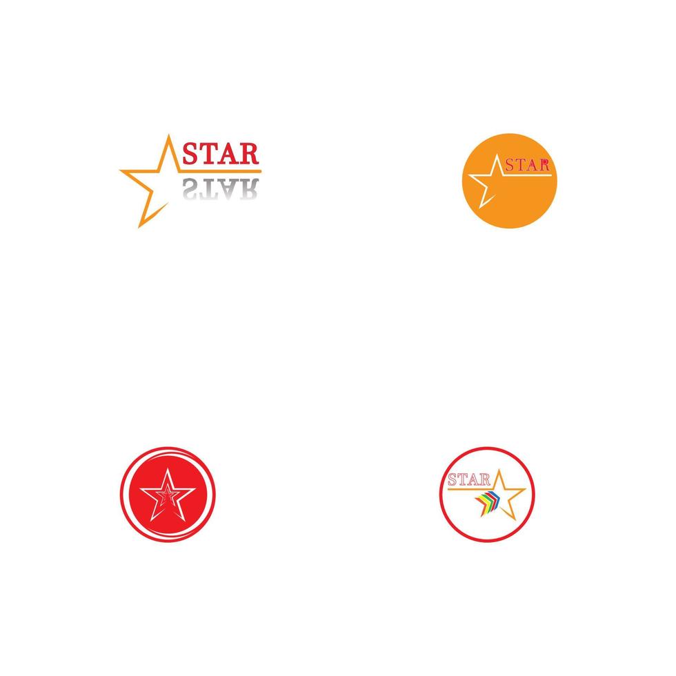 estrela logo vector ilustração ícone design