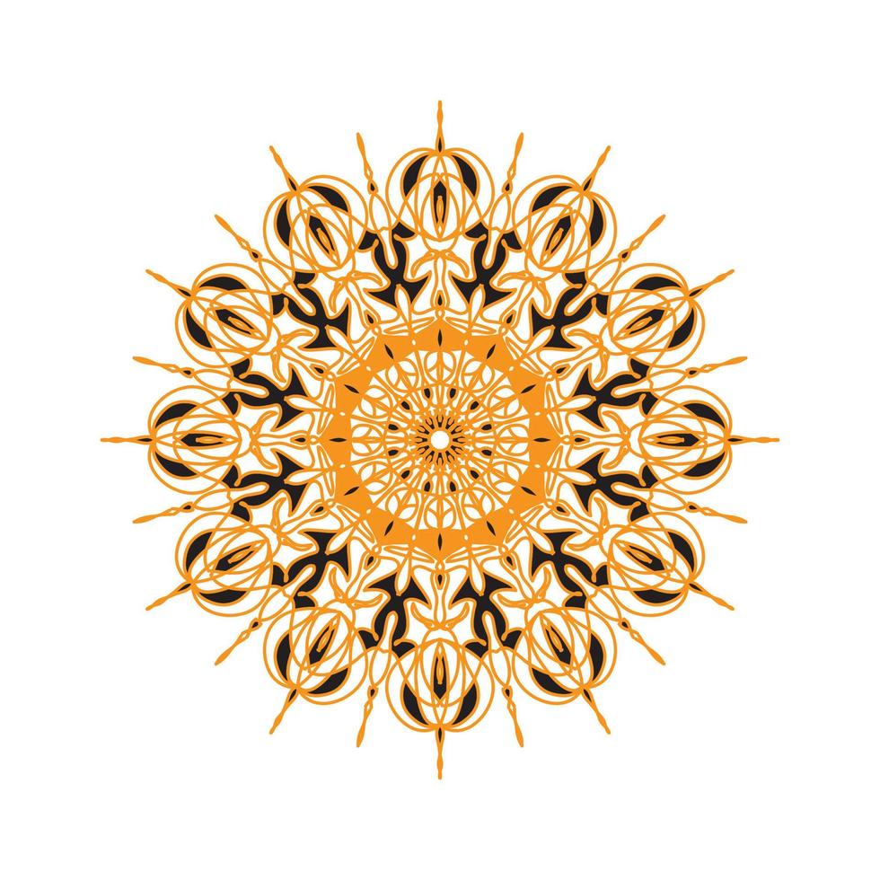 decoração de mandala indiana de estilo abstrato vetor