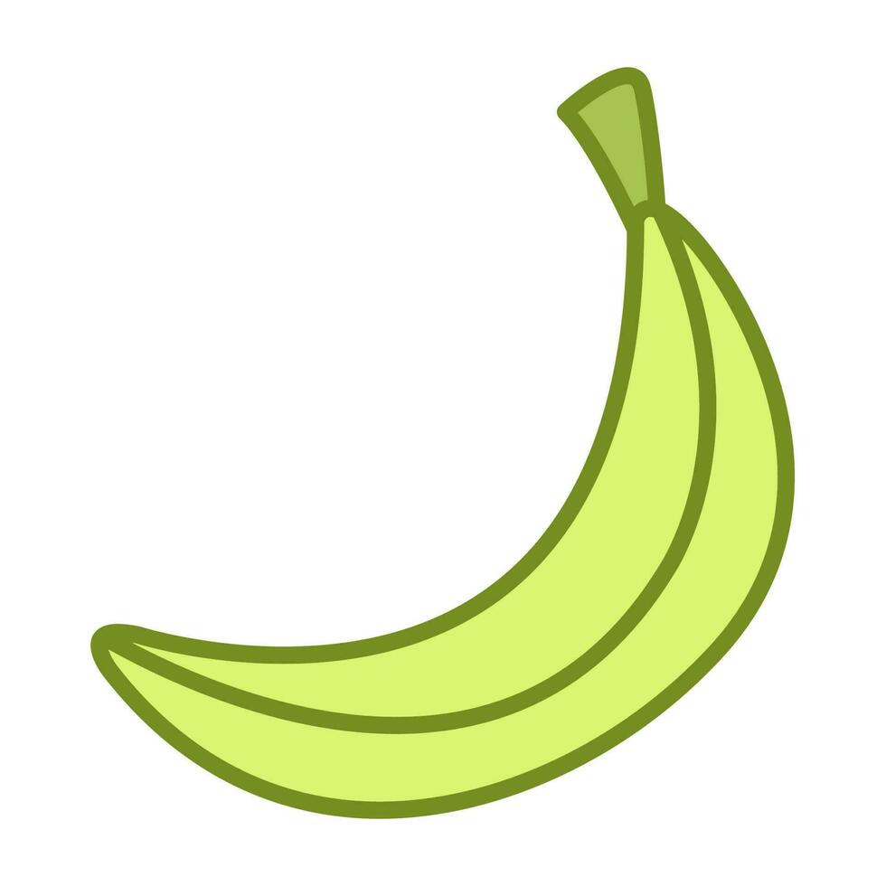 uma banana é mostrando dentro uma desenho animado estilo vetor