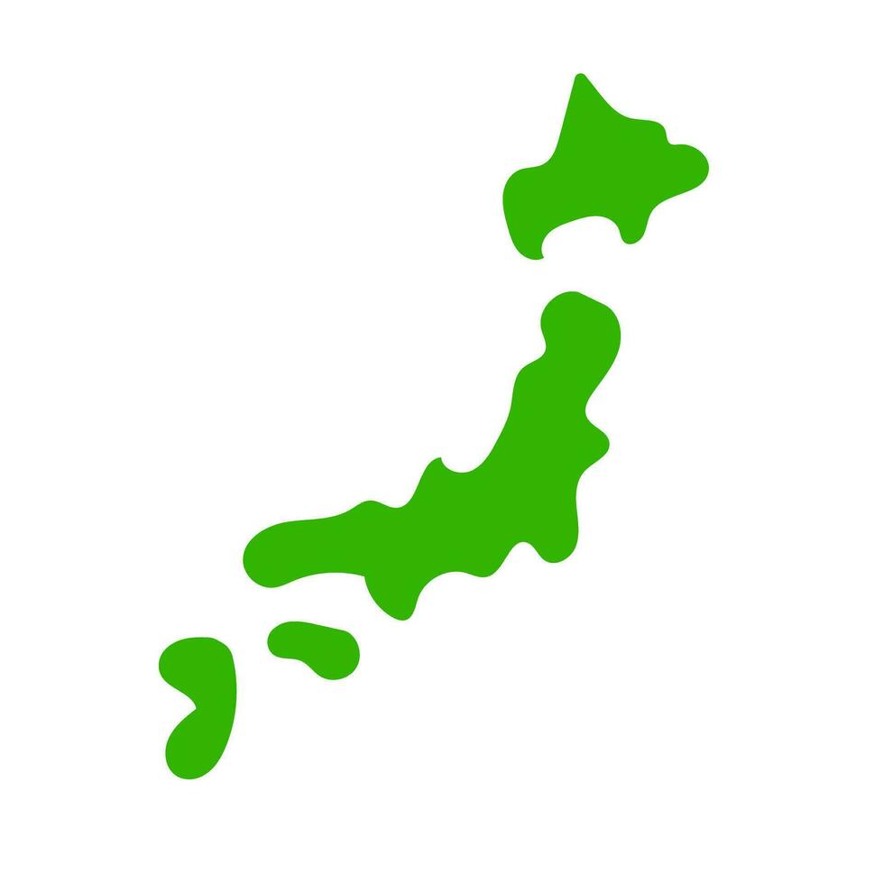 simples Japão mapa ícone. japonês topografia. vetor. vetor