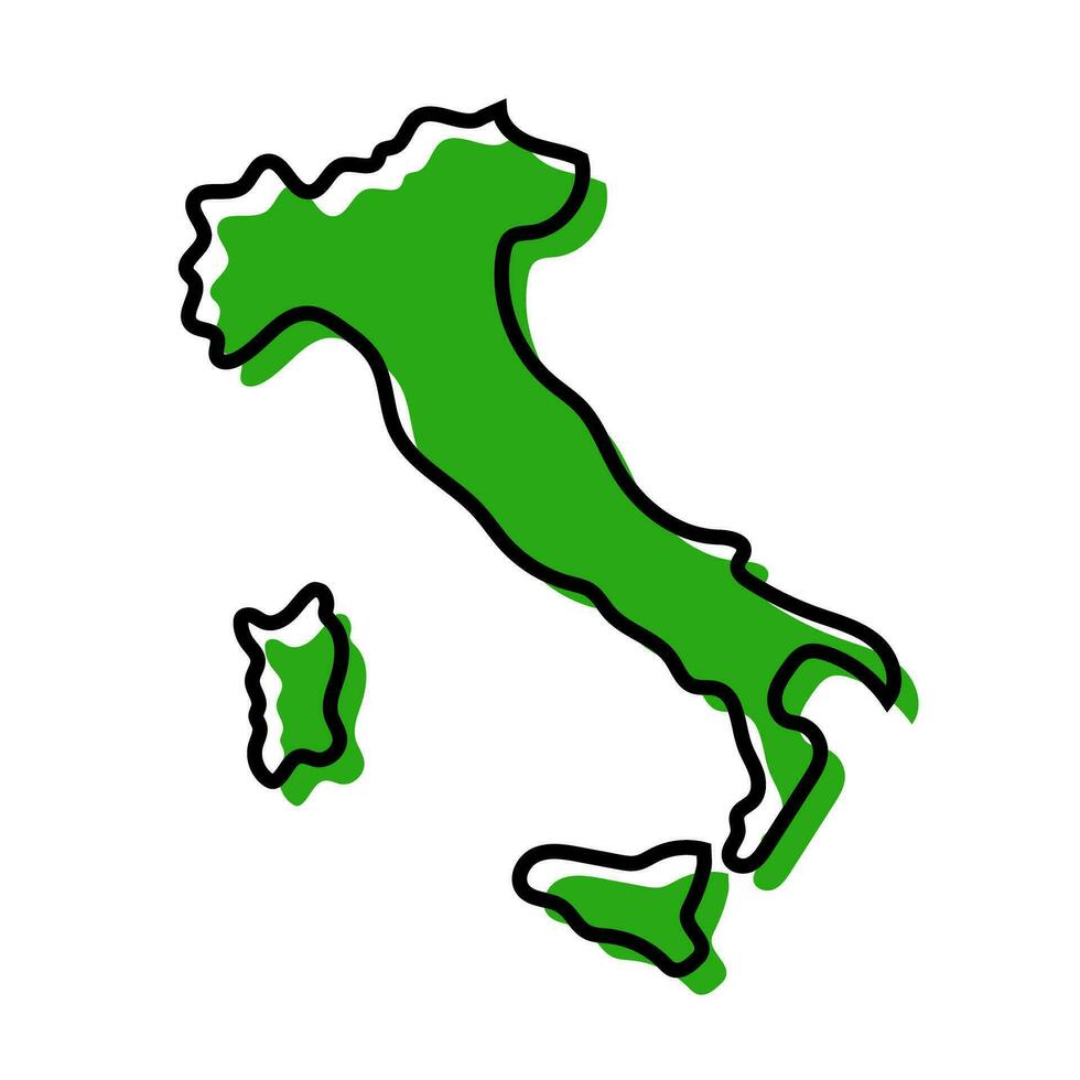 moderno italiano mapa ícone. vetor. vetor