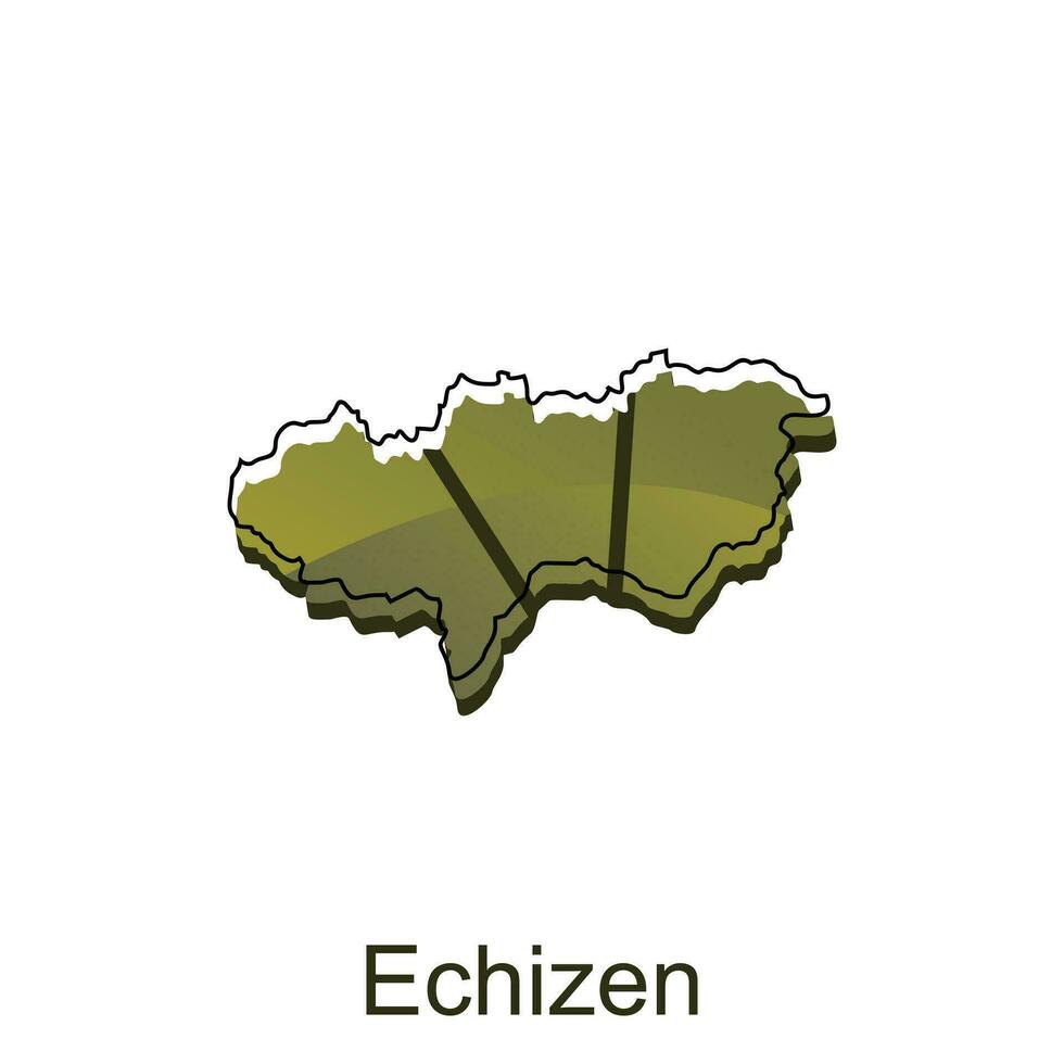 mapa cidade do echizen projeto, Alto detalhado vetor mapa - Japão vetor Projeto modelo, adequado para seu companhia