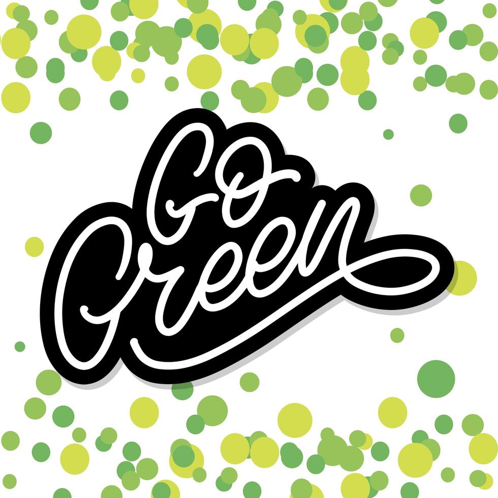 eco go green orgânico natural vegan vetor