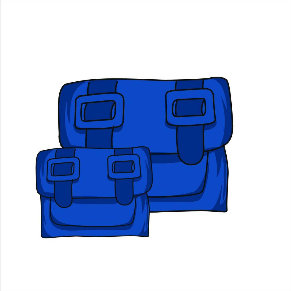 compras saco plano ilustração Projeto. azul, laranja, vermelho, amarelo saco pacotes isolado em branco fundo. Bolsa. 3d compras saco ícone. vetor bolsa. compras Projeto ativos