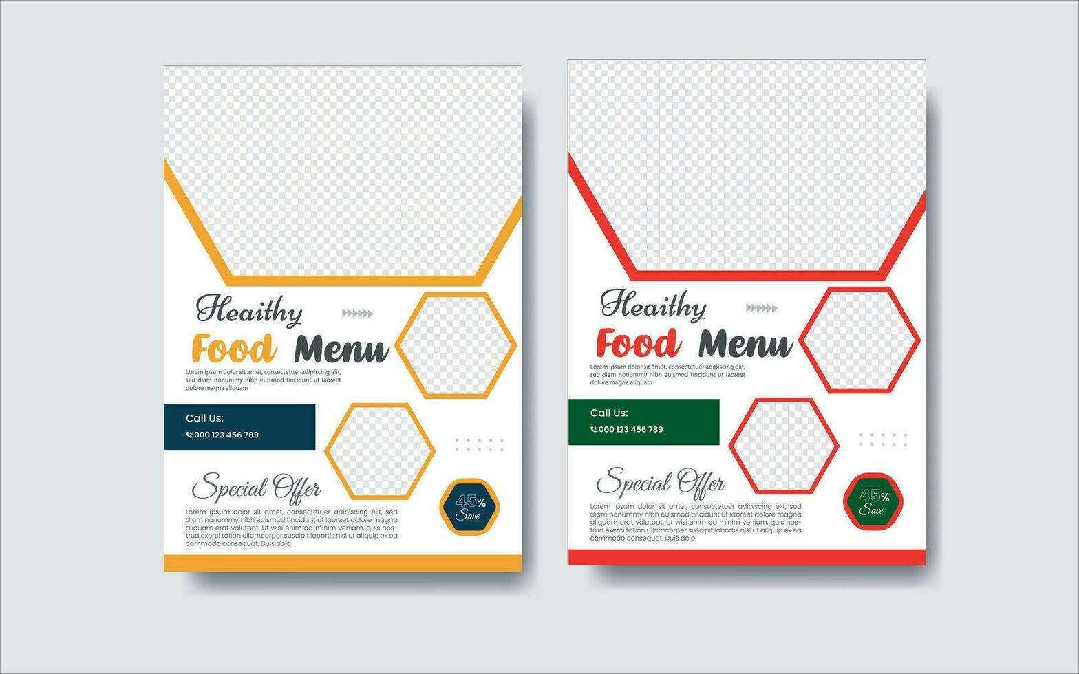 design de panfleto de comida vetor