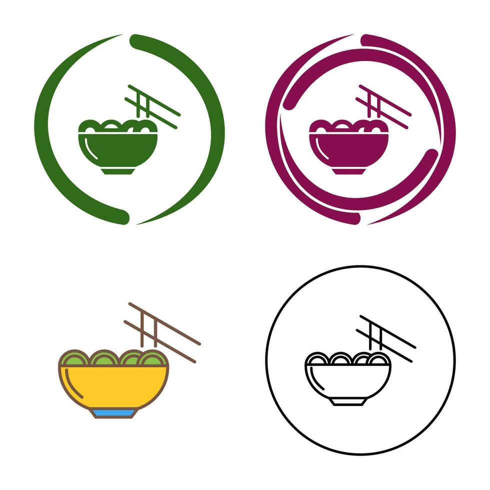 ícone de vetor de comida chinesa