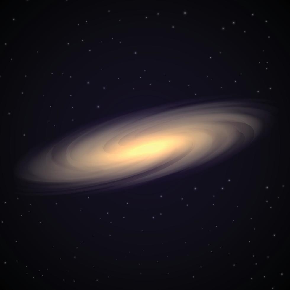 espiral redemoinho galáxia em modelo de espaço para seu projeto vetor