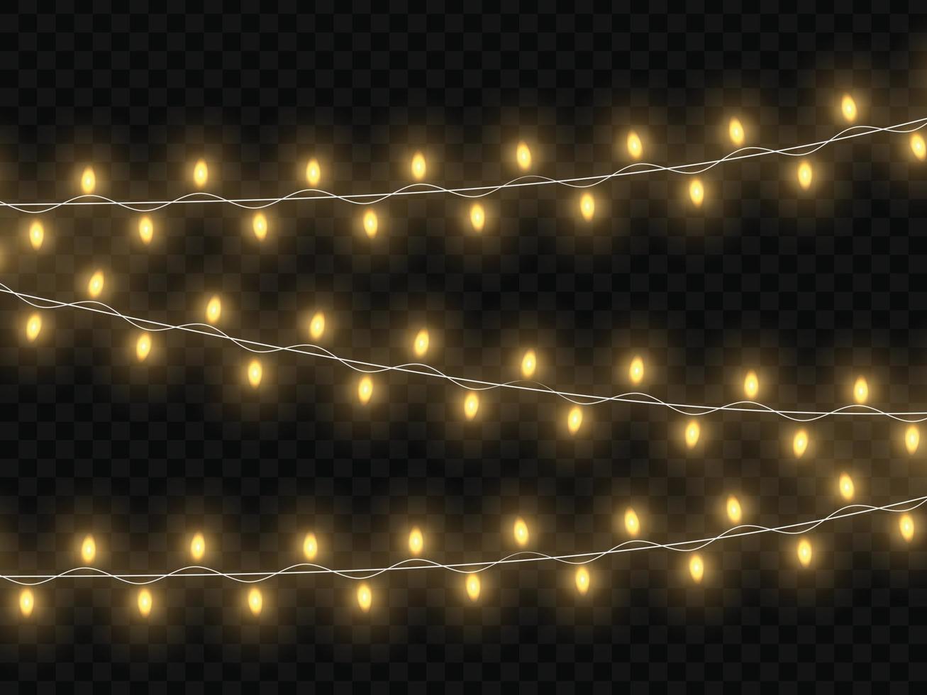 luzes brilhantes de Natal. modelo para o seu design vetor