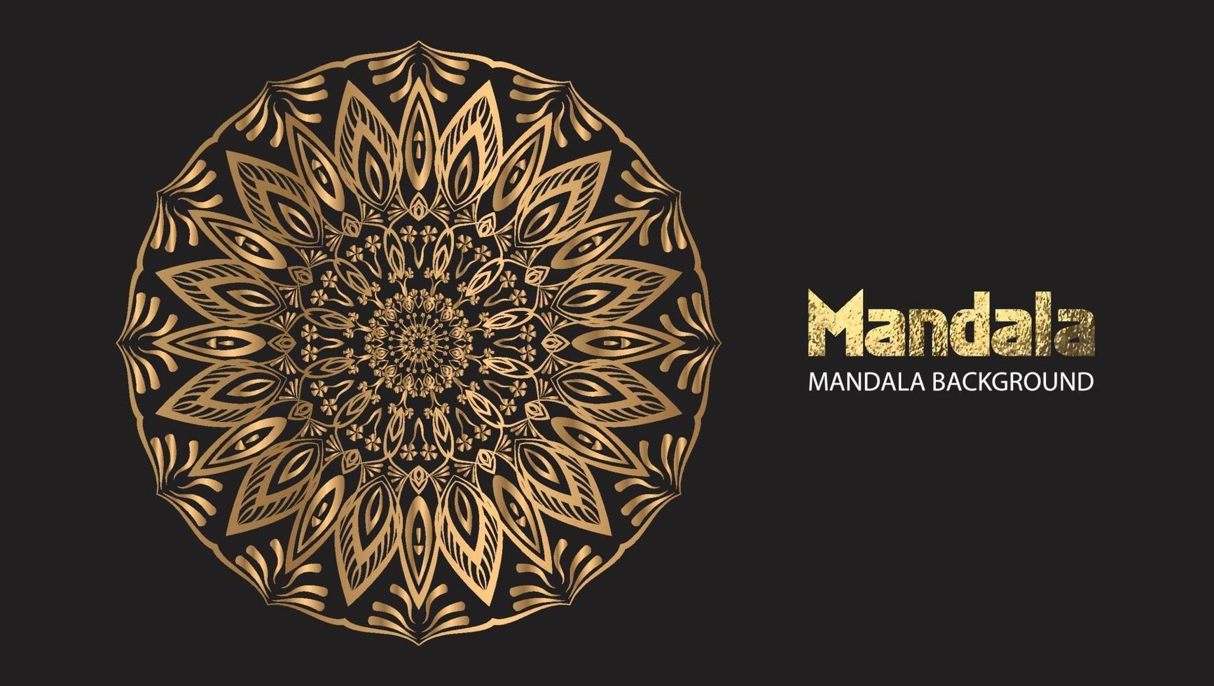 mandala design mandala vector round luxo design dourado brush text.