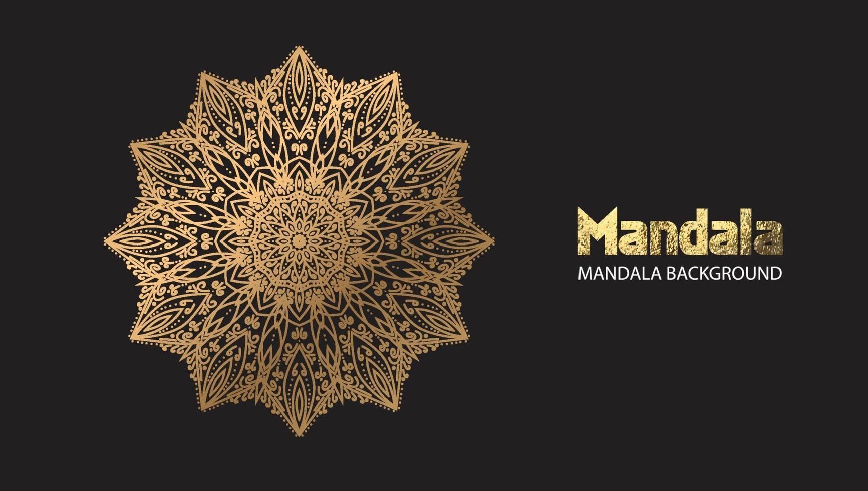 mandala design mandala vector round luxo design dourado brush text.