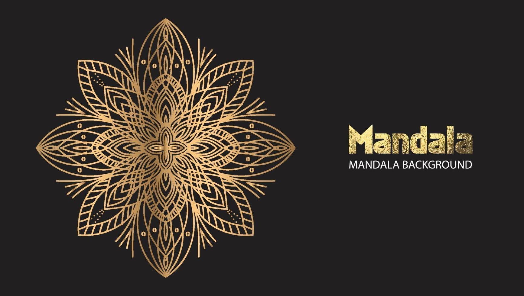 mandala design mandala vector round luxo design dourado brush text.