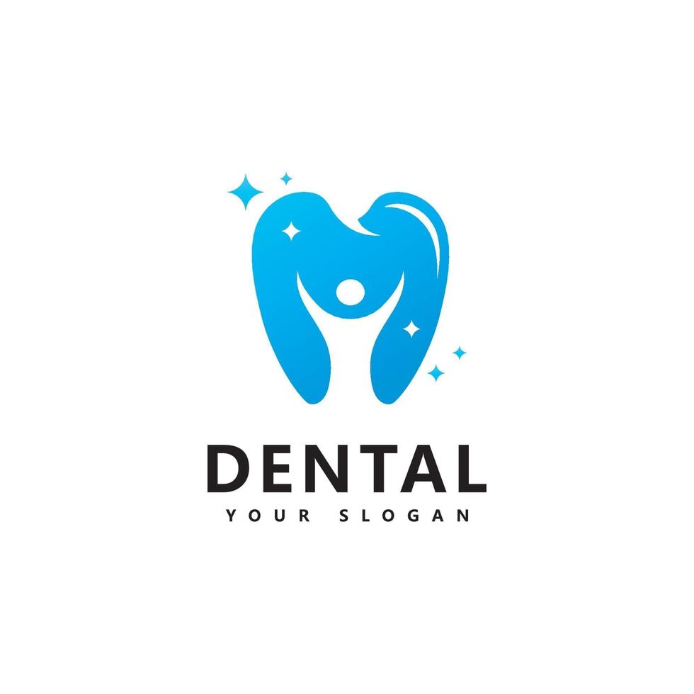 vetor de design de ícone de logotipo dental