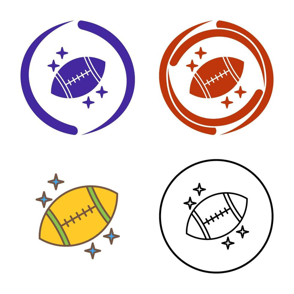 ícone de vetor de rugby
