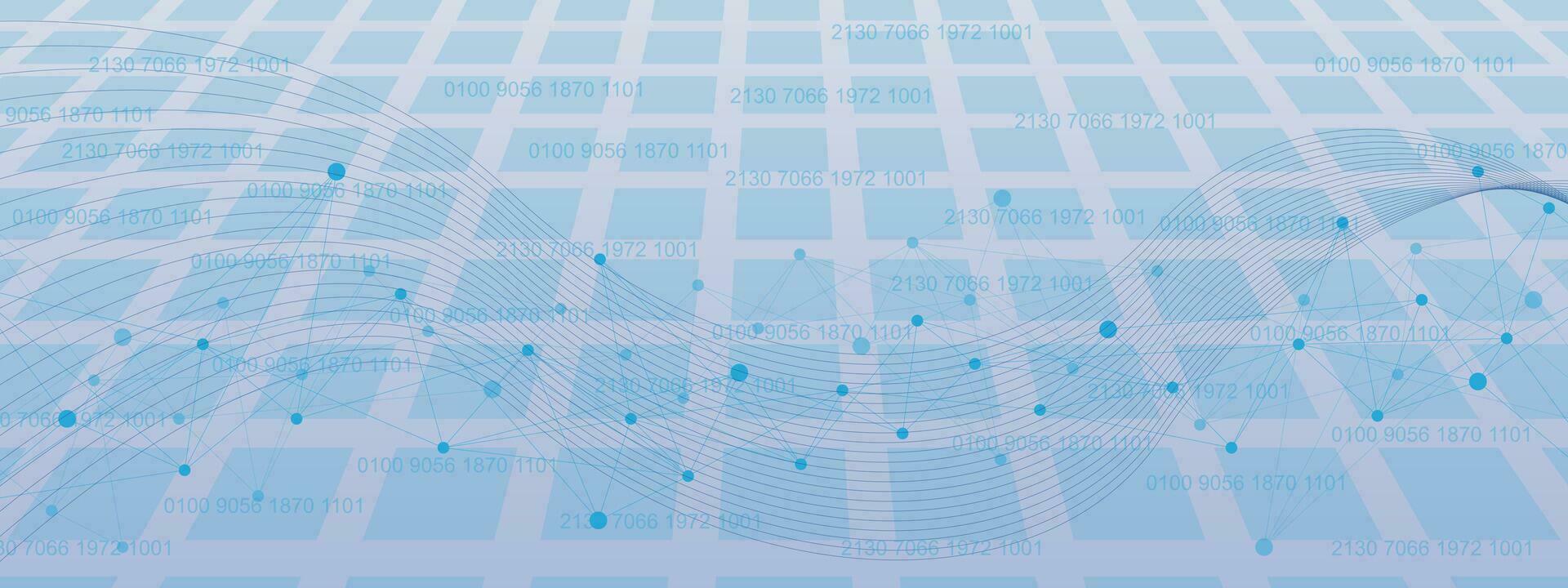 conectando pontos e linhas com retângulo padronizar para rede conexão, digital comunicação, Ciência e tecnologia fundo. vetor ilustração.